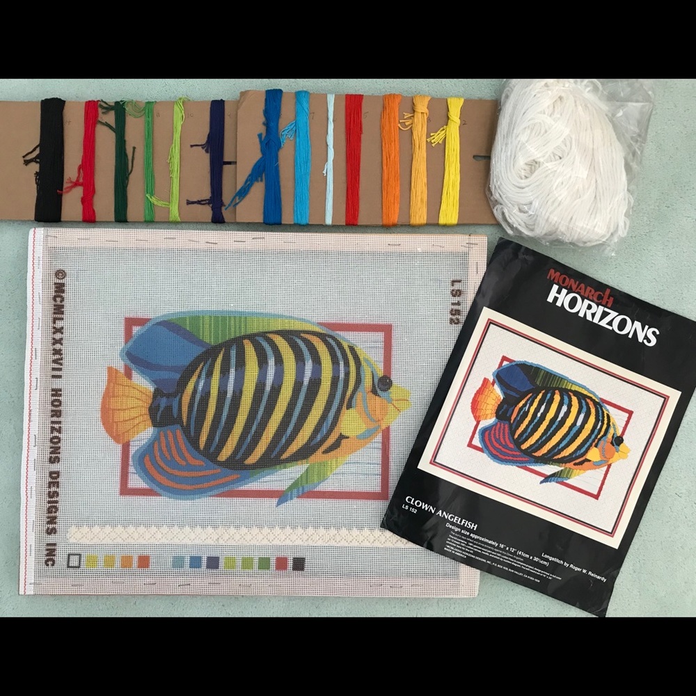 Long Stitch Kit already on Wooden Frame